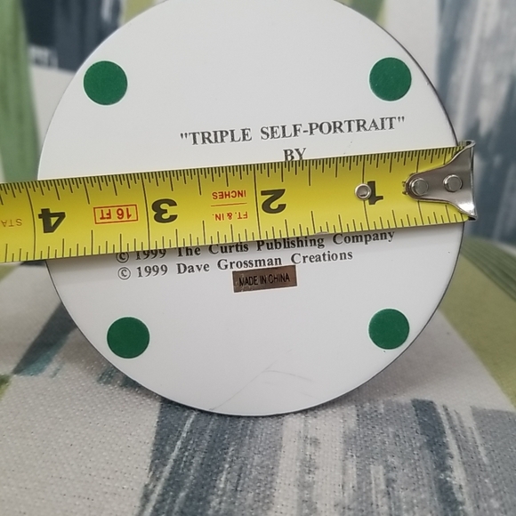 Norman Rockwell Triple Self-Portrait Figurine 1999 90's Grossman Creations - Picture 3 of 15